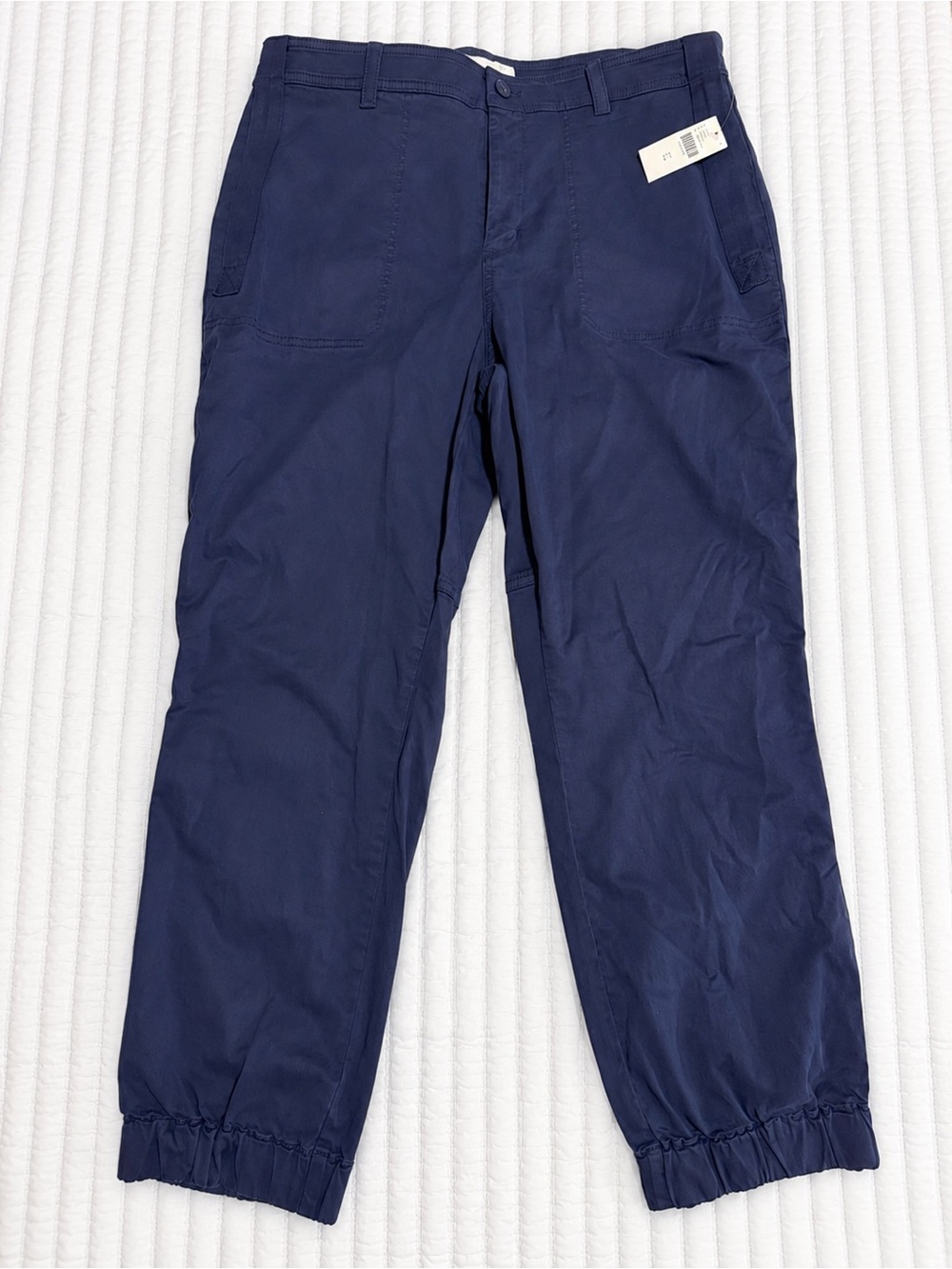 💛 NEW WITH TAGS Anthropologie Navy Utility Jogger Pants Size 12